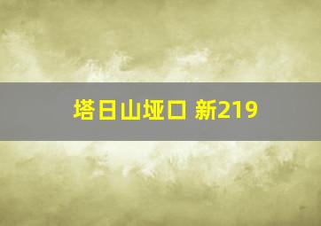 塔日山垭口 新219